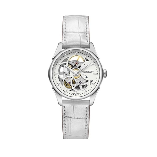 Hamilton Skeleton Lady - H32405811 El reloj de mujer Hamilton Skeleton dispone de mecanismo automático,  caja redonda de acero d