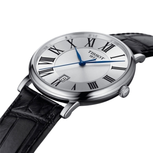 TISSOT Carson Premium - T122.410.16.033.00 Reloj para hombre con mecanismo suizo de cuarzo, caja redonda de acero de 40 mm, esfe