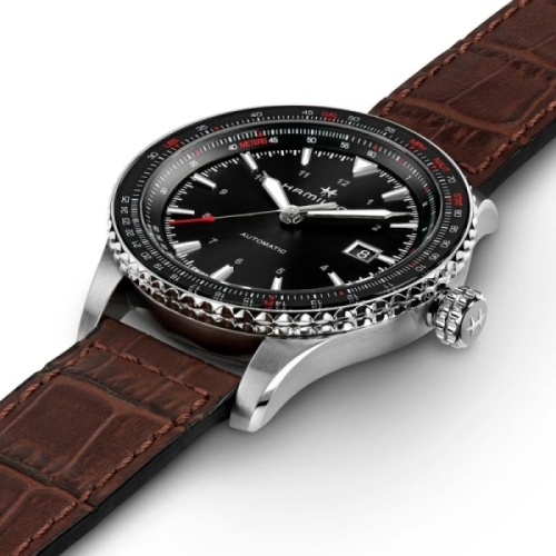 Hamilton Khaki Aviation Converter Auto - H76615530 Reloj en caja de acero de 42mm de diámetro, mecanismo automático con reserva 