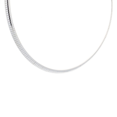 Gargantilla rígida de plata Gargantilla semirígida en plata de ley