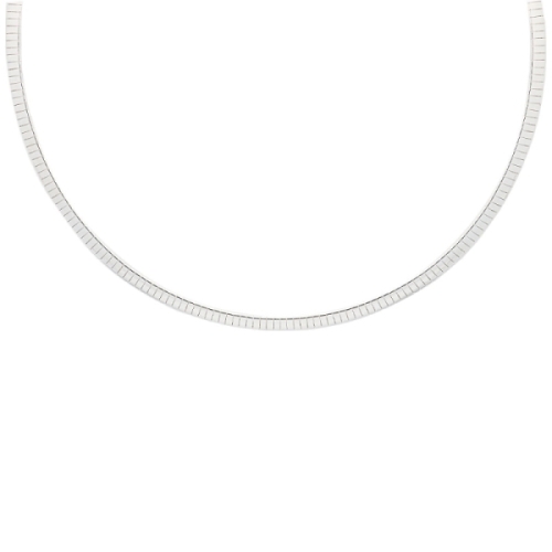 Gargantilla rígida de plata Gargantilla semirígida en plata de ley