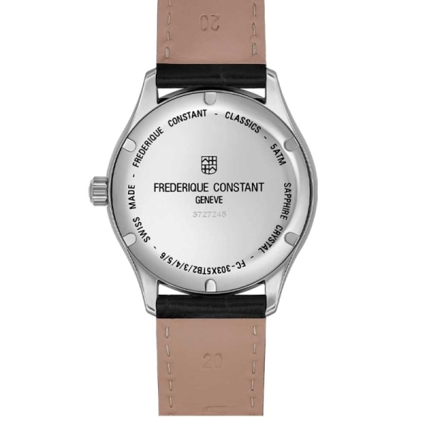 Frederique Constant Classic Index Automatic - FC-303MCK5B6 Reloj en caja de acero de 40 mm de diámetro y movimiento automático c