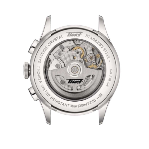 Tissot  Telemeter 1938 - T142.462.16.052.00 Reloj cronógrafo en caja de acero de 42mm con mecanismo automático con reserva de ma