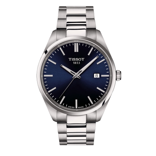 Tissot PR 100 - T150.410.11.041.00 Reloj de hombre en caja redonda de acero de 40 mm, mecanismo suizo de cuarzo, esfera de color