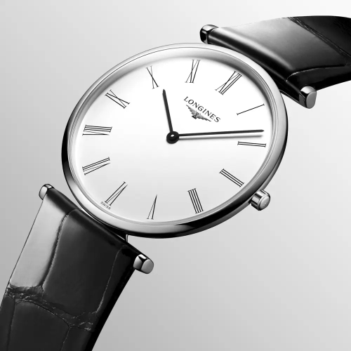 Longines La Grande Classique - L4.755.4.11.2 Reloj en caja de acero de 36mm con mecanismo de cuarzo y esfera de color blanco y n