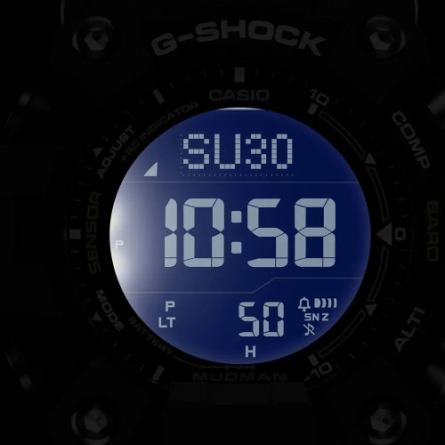 Casio G-Shock - GW-9500-3ER Reloj en caja de resina de base biológica de 56,7 x 52,7mm, esfera en color negro con display y brúj