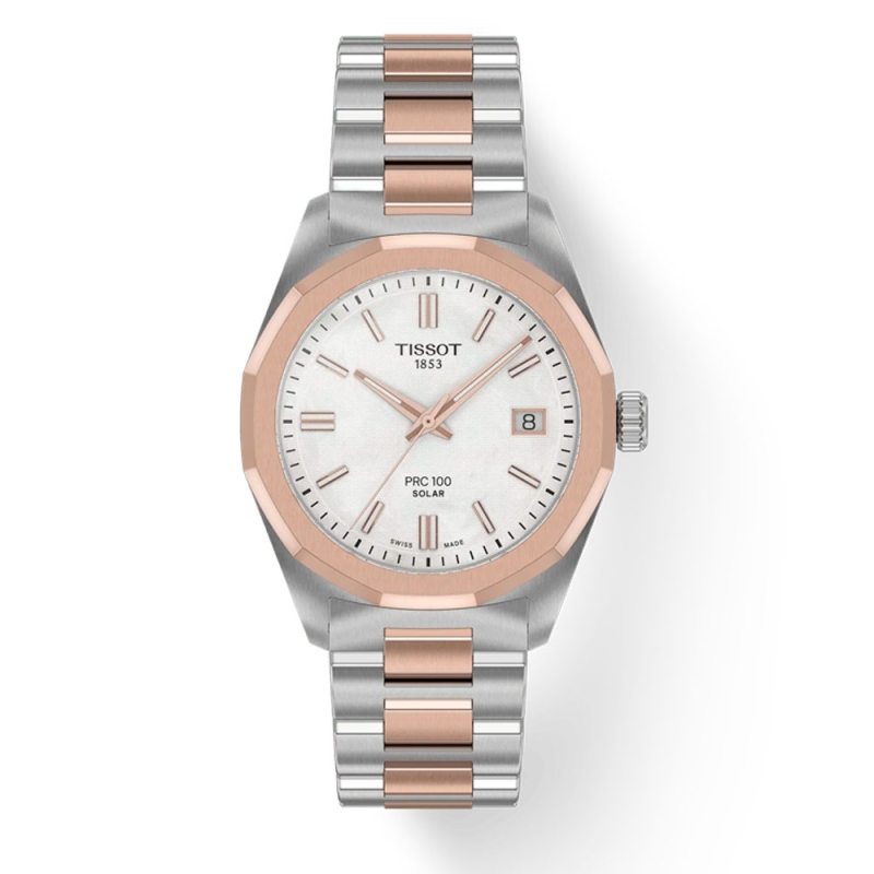 Tissot Prc 100 Solar Quartz 34mm - T151.822.22.111.00 El emblemático modelo PRC 100, presentado originalmente a mediados de los