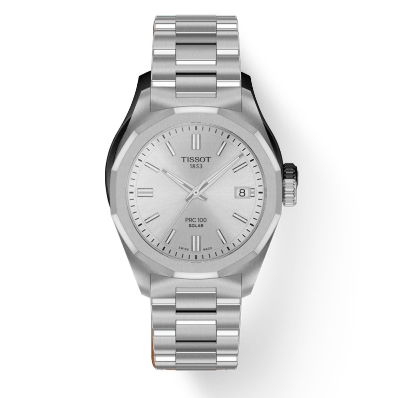 Tissot Prc 100 Solar Quartz 34mm - T151.822.11.031.00 El emblemático modelo PRC 100, presentado originalmente a mediados de los